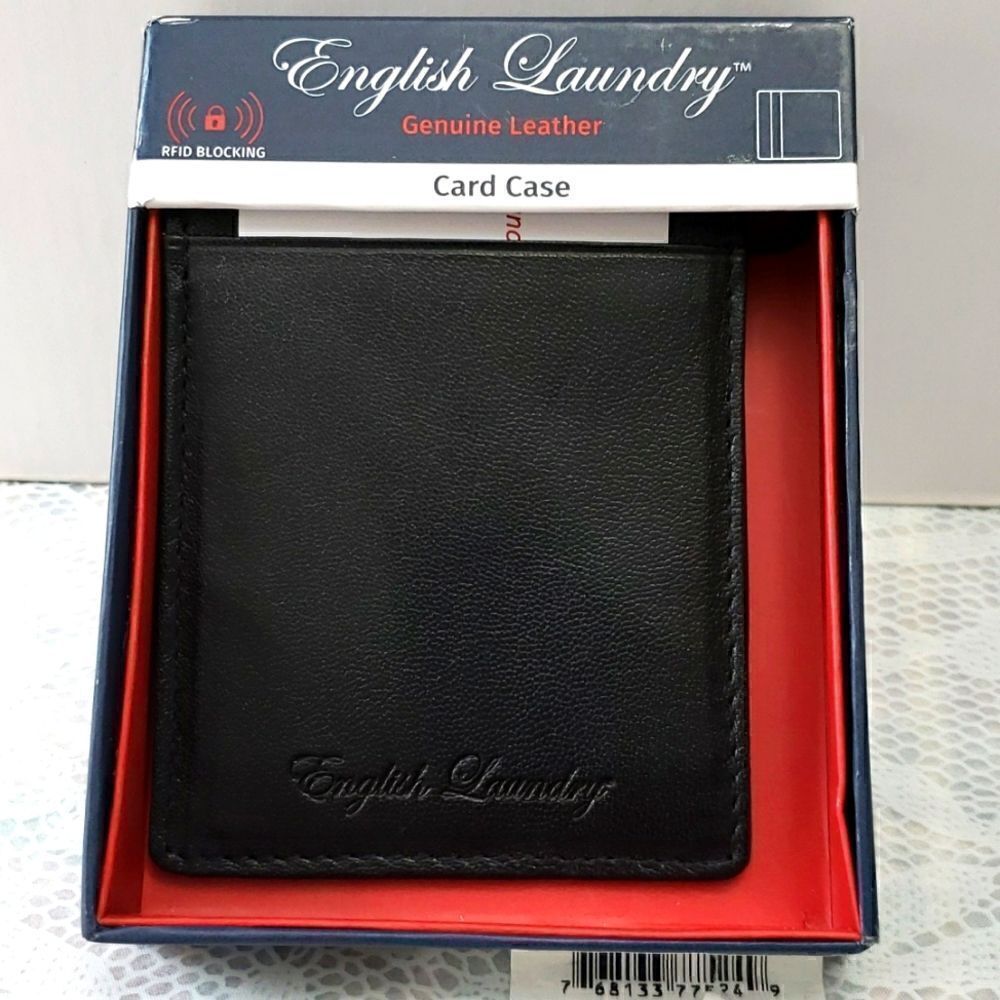 English Laundry Card Case  with Money Clip New